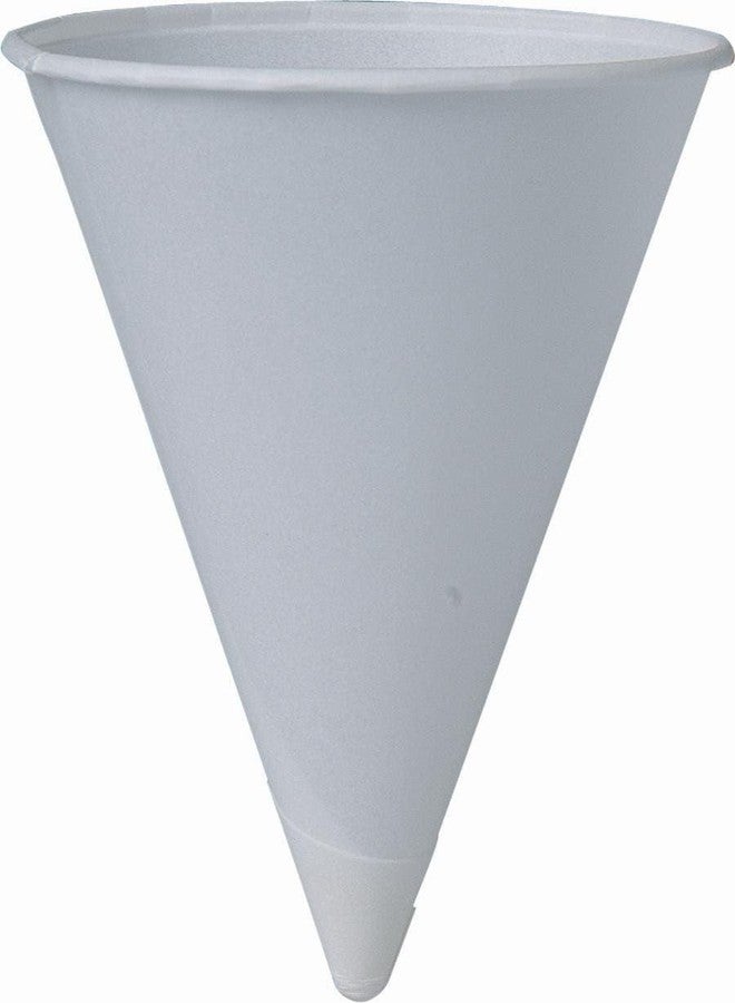 Solo Bundle Lot of 2 Packages of Solo Cone Water Cups - Paper 4 ounces - White - 200 per Pack - Image 1